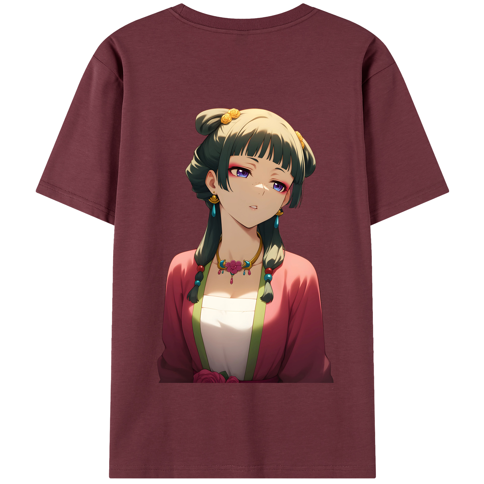 （画像用） 薬屋のひとりごと The Apothecary Diaries 綿100％半袖Tシャツ（背面プリント）